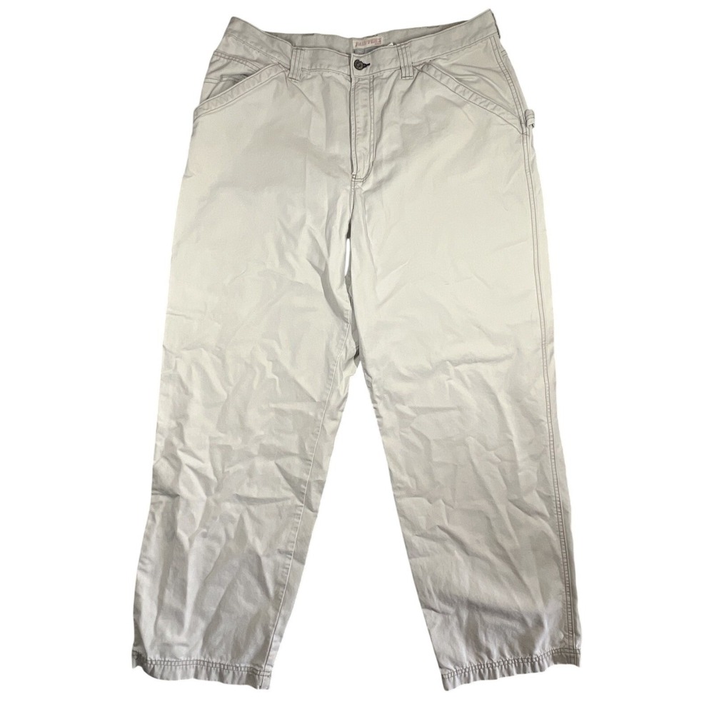 Old Navy Men's 38x32 Painter Pants Khaki 100%‎ Cotton Relaxed Fit Utility